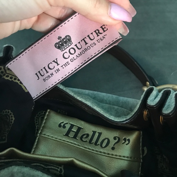 Authentic Juicy Couture velour bag - Picture 7 of 8